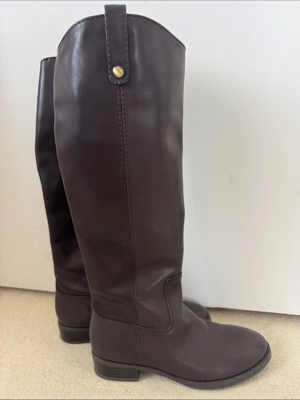 Classic Women's Tall Riding Boots - Dark Brown
